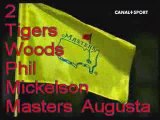 2 Tiger Woods Phil Mickelson au Masters Avr09