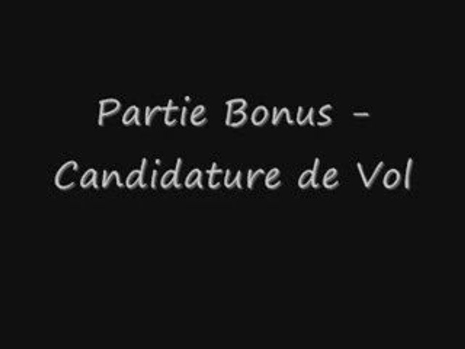 Partie Bonus