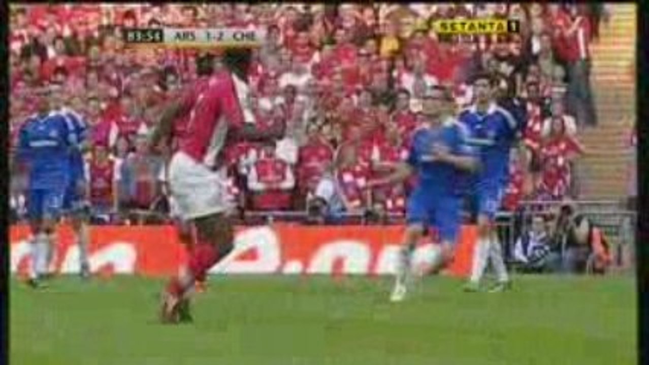 Arsenal v Chelsea 1-2 - Drogba goal for Chelsea