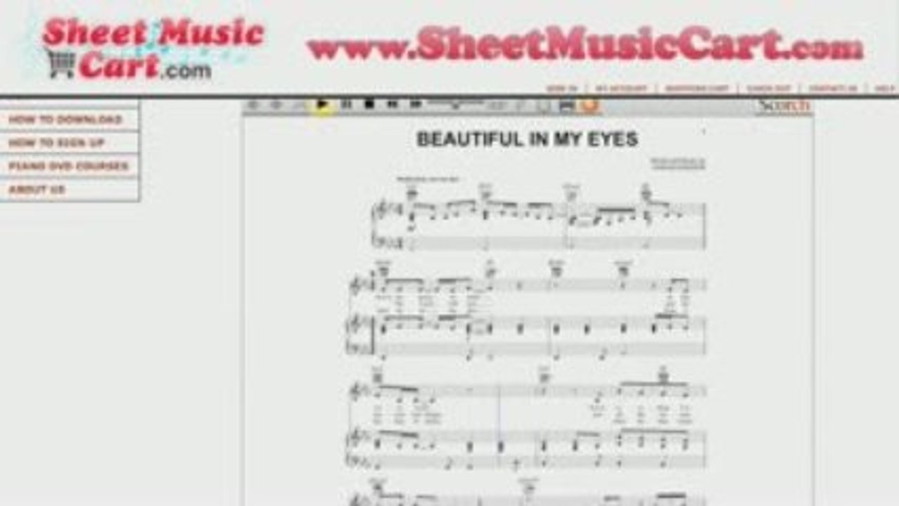 Joshua Kadison - Beautiful in my eyes Sheet Music