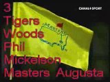 3 Tiger Woods Phil Mickelson au Masters Avr09