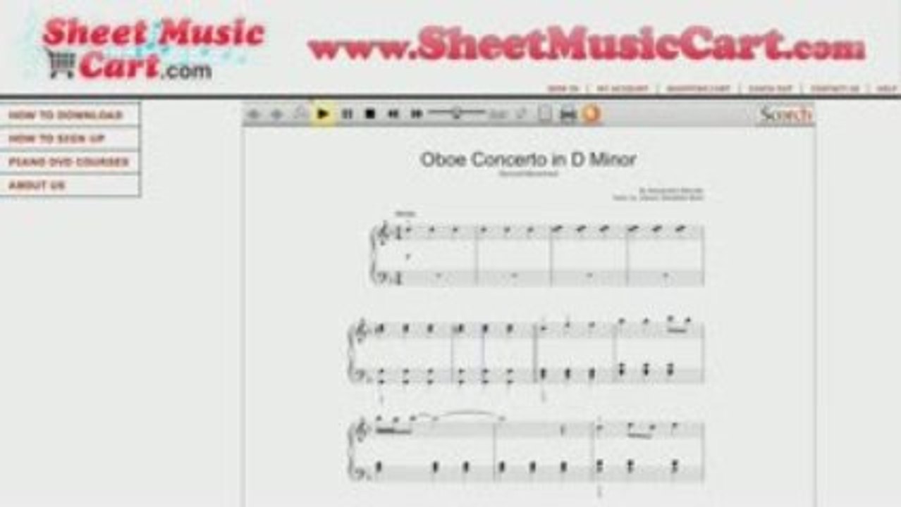Alessandro Marcello - Oboe Concerto in D Minor Sheet Musi...
