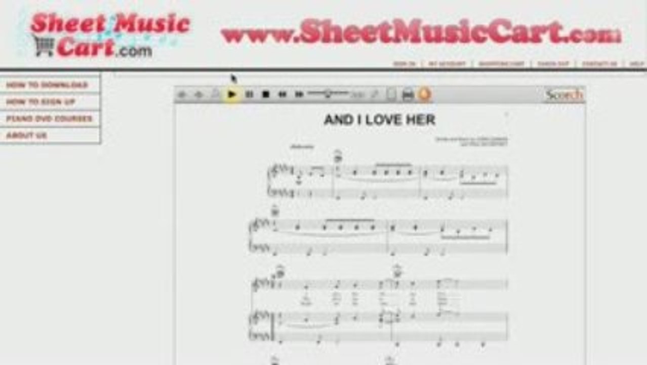 The Beatles & Esther Phillipst - And I Love Her Sheet Mus...