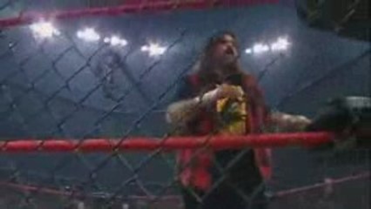 TNA LOCKDOWN 2009 STING VS MICK FOLEY PART 1