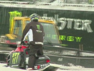 Monster Energy's Paul Thacker World Record Snowmobile jum...