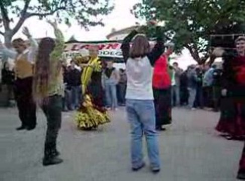 feria d'azille 2009, danseuses sévillanne de beziers