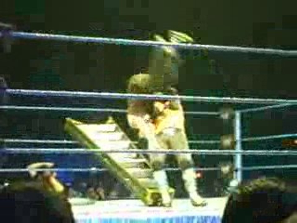 souplesse sur échelle par matt hardy sur jeff