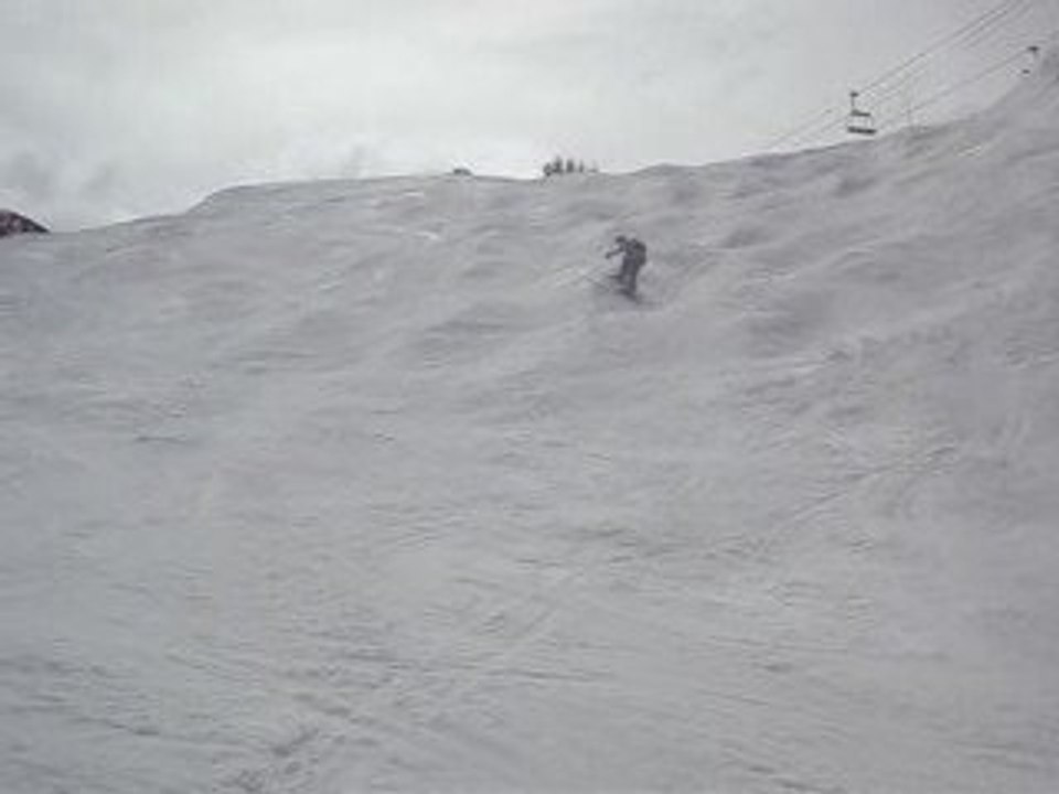 Steven sur la piste noire