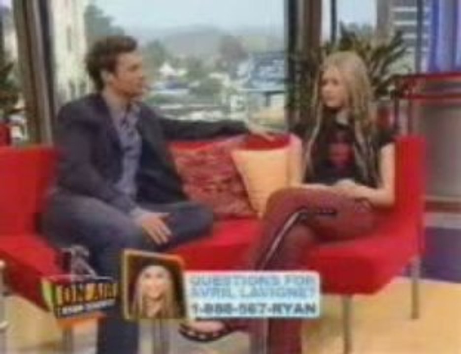 Avril Lavigne interview at Ryan Seacrest [Part 1-2]