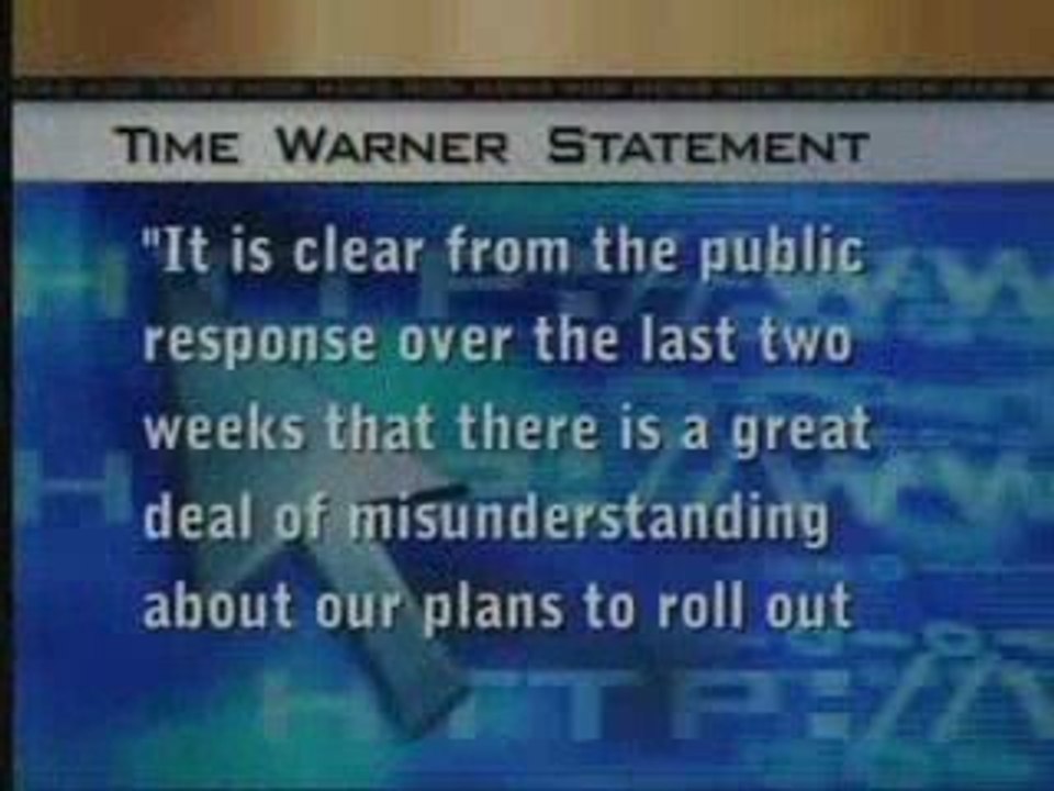 WROC Rochester Time Warner Drops Bandwidth Plan