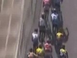 Theo Bos and Daryl Impey Crash (slow mo) Tour