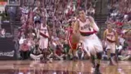 NBA Rudy Fernandez picks off Aaron Brooks' pass with the qui