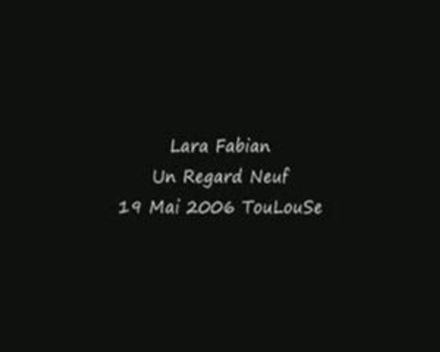 Lara Fabian 19 Mai 2006 Zenith de Toulouse