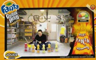Fanta Guitar Hero Wolrd Tour Bibi Batterie 123000 points