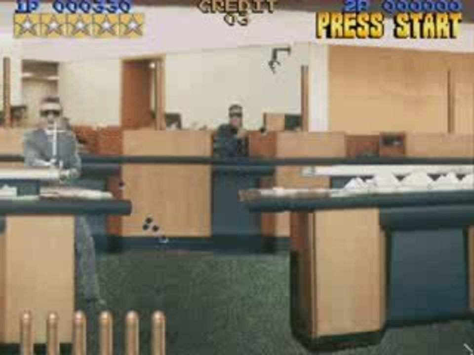 Lethal Enforcers (1992) - Arcade Game - Gameplay - Pt. 1