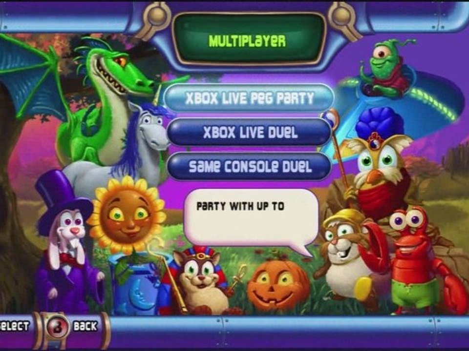 Xbox Live Arcade Peggle Singleplayer und Multiplayer