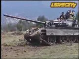 CAR CRASH Tank T 55 AM & ATS crushes car