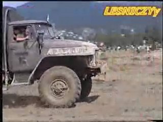 URAL 6x6 crushing FIAT( car crash )