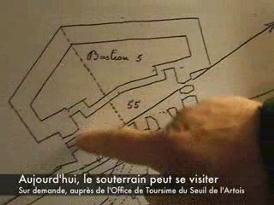 Bapaume : descente dans un souterrain