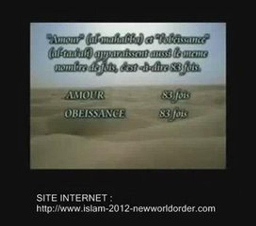 Le langage codé et chiffré du Coran