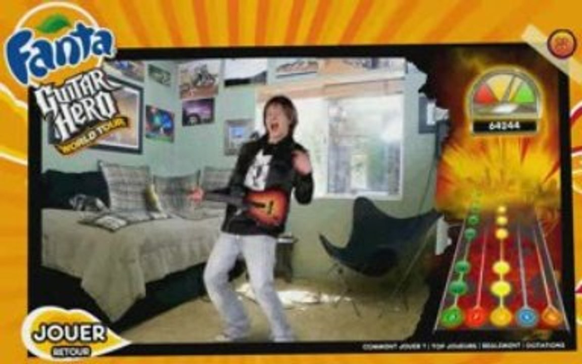 Fanta Guitar Hero Wolrd Tour Keke Guitare 116583 points
