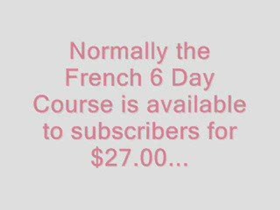 Learn French-Easy, Fast & Free Way To Learn French Revealed