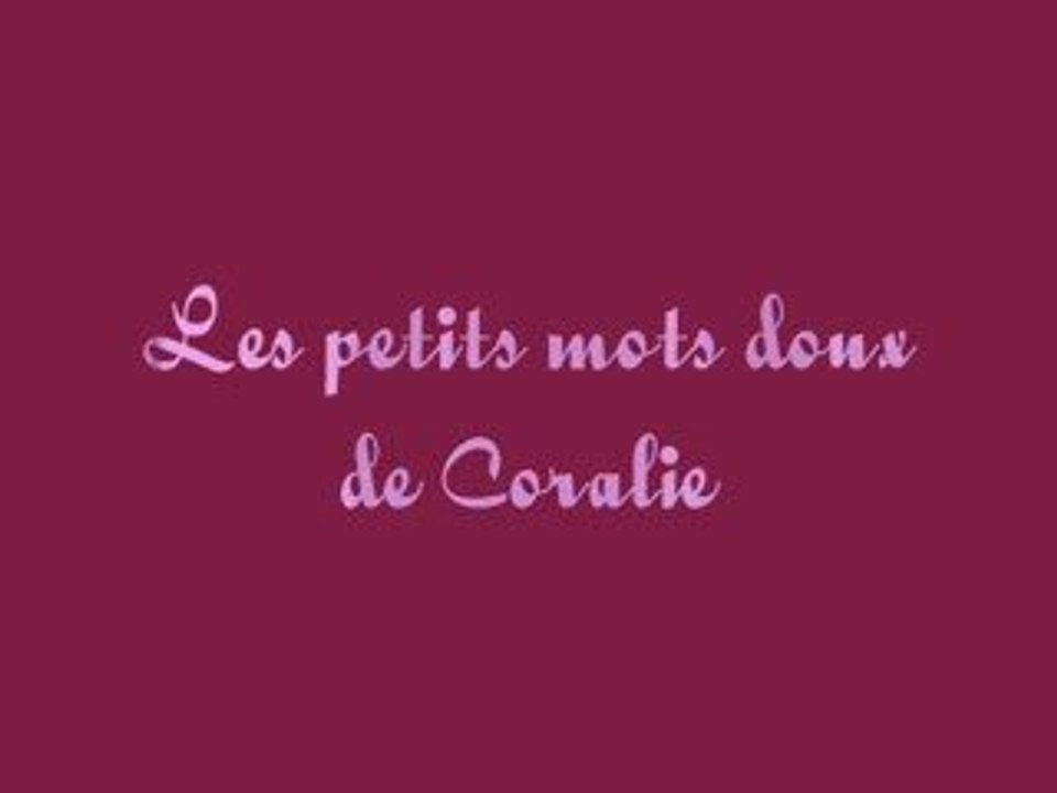 Les Mots Doux de Coralie