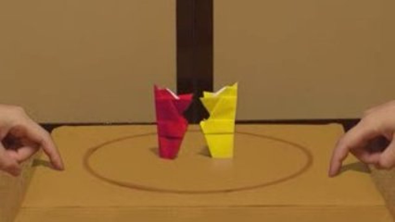 origami stop motion kamisumou