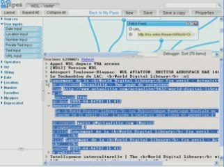 Yahoo Pipes - Tutoriel 2 - Interface d'ensemble