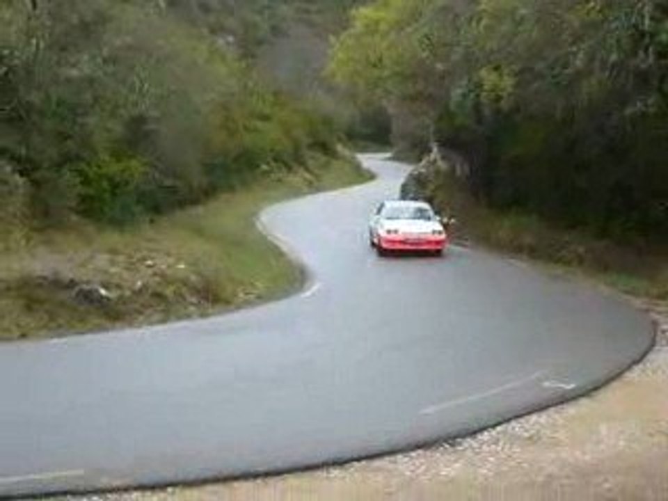 Rallye de venasque 2009 samedi opel manta n°65 hugues