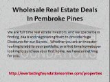 Wholesale Real Estate Deals In Pembroke Pines