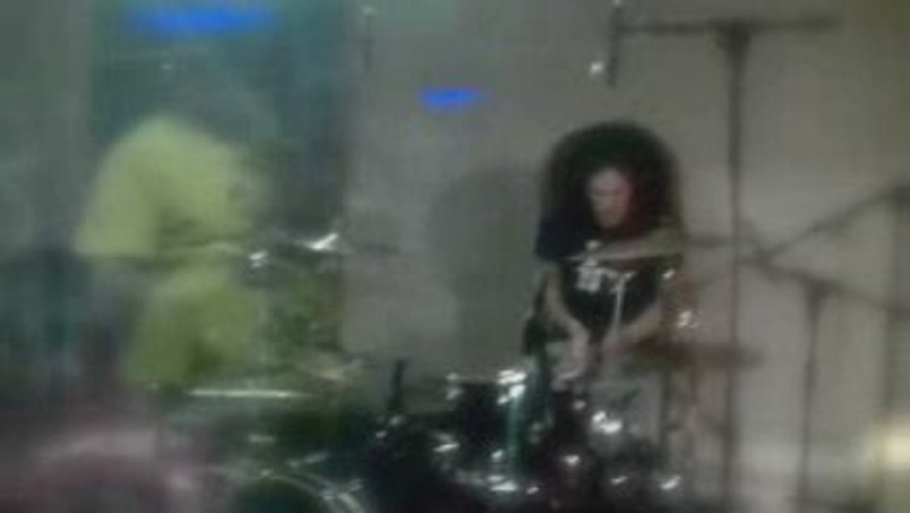Yann (the ELDERBERRIES) drumming for Sinner Sinners album