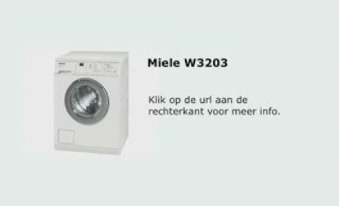 Miele W3203 wasmachine
