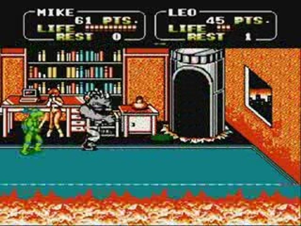 Vidéotest Tortue ninja 2 (nes)