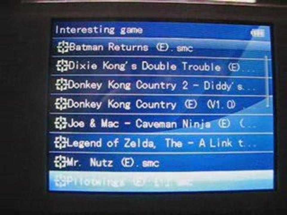 Dingoo A320 présentation super nintendo