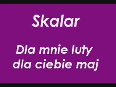 Skalar_Tarzan Boy- Dla mnie luty dla ciebie maj