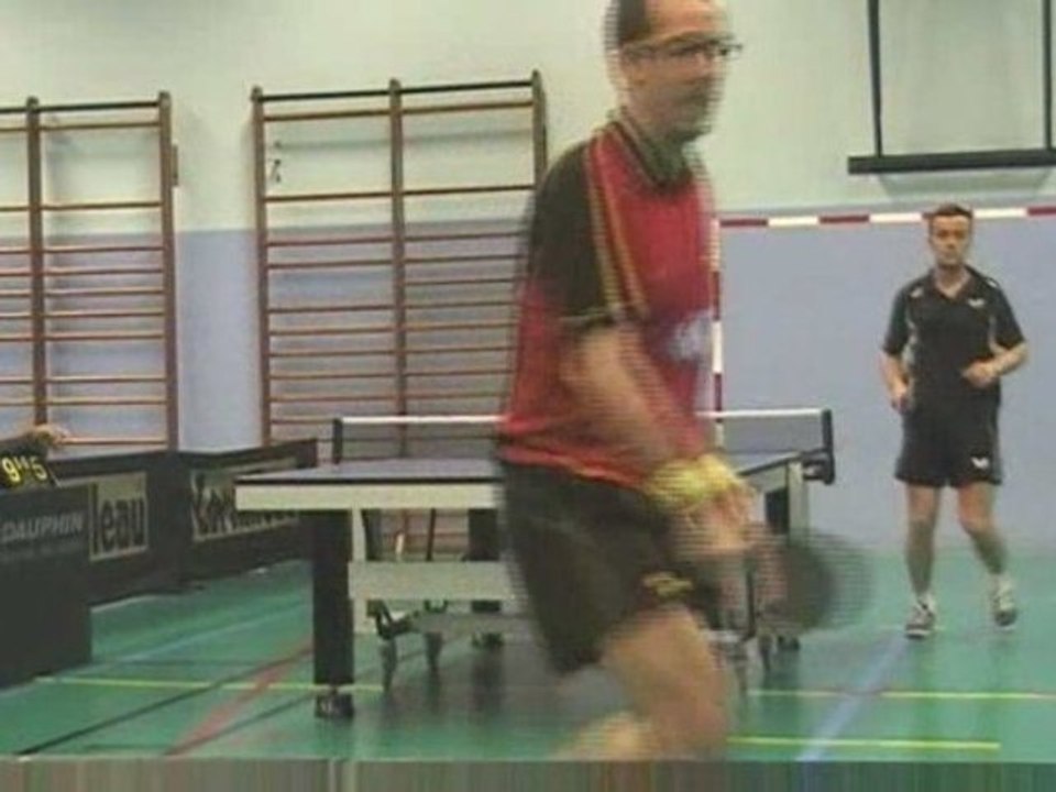 Tennis de table : David assure quand... il flippe.