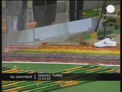 Record de chute de dominos en Turquie