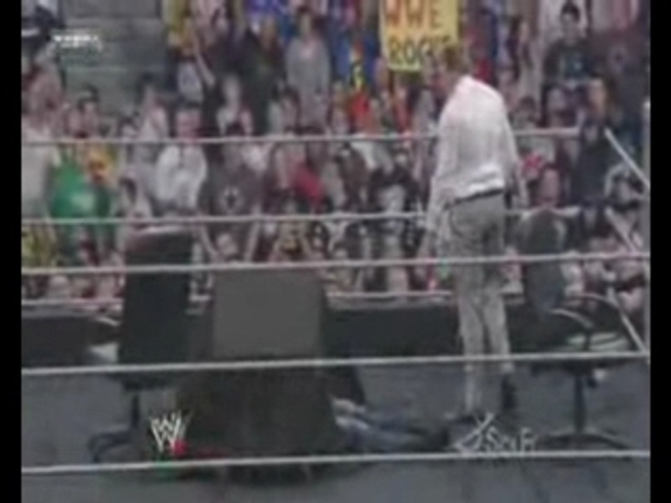 Jack Swagger powerbomb Christian on the Table