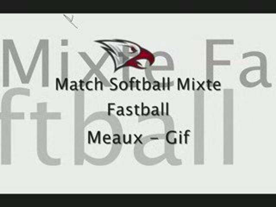 Match Softball Mixte fastpitch Meaux v Gif