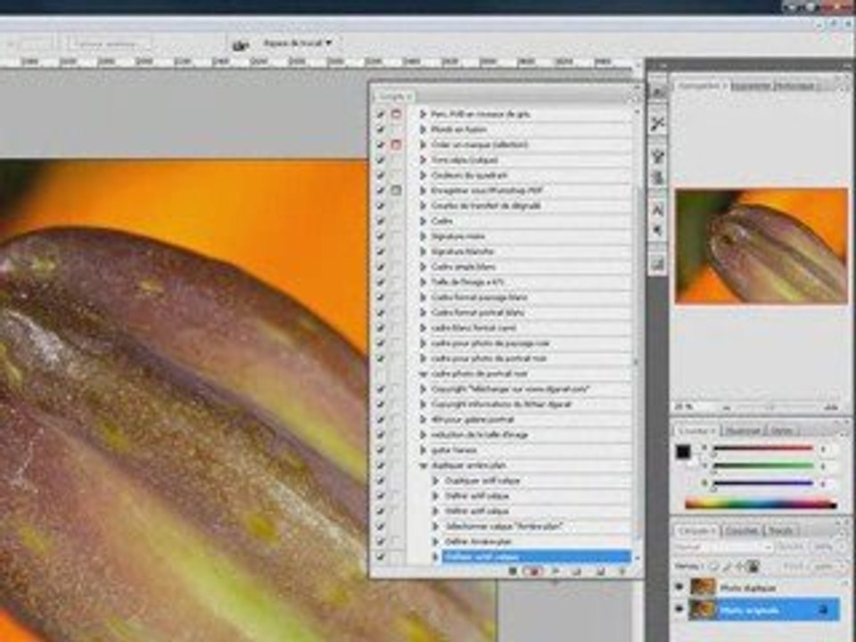 Vidéo tutoriel n:22 dupliquer l'arrière plan