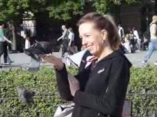 PIGEONS DEVANT NOTRE DAME DE PARIS