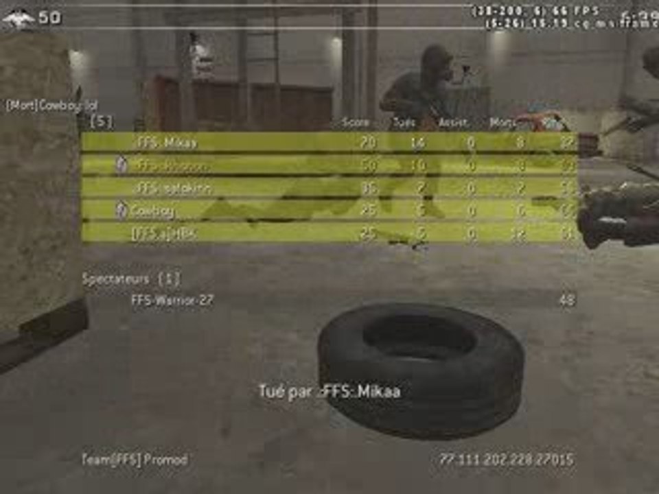 Team [FFS]Cod 4 Cut Only sur KillHouse