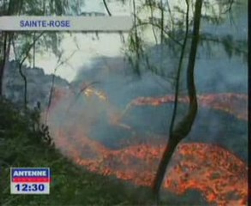 Île de la Réunion éruption 25 Volcan 2004 ANT