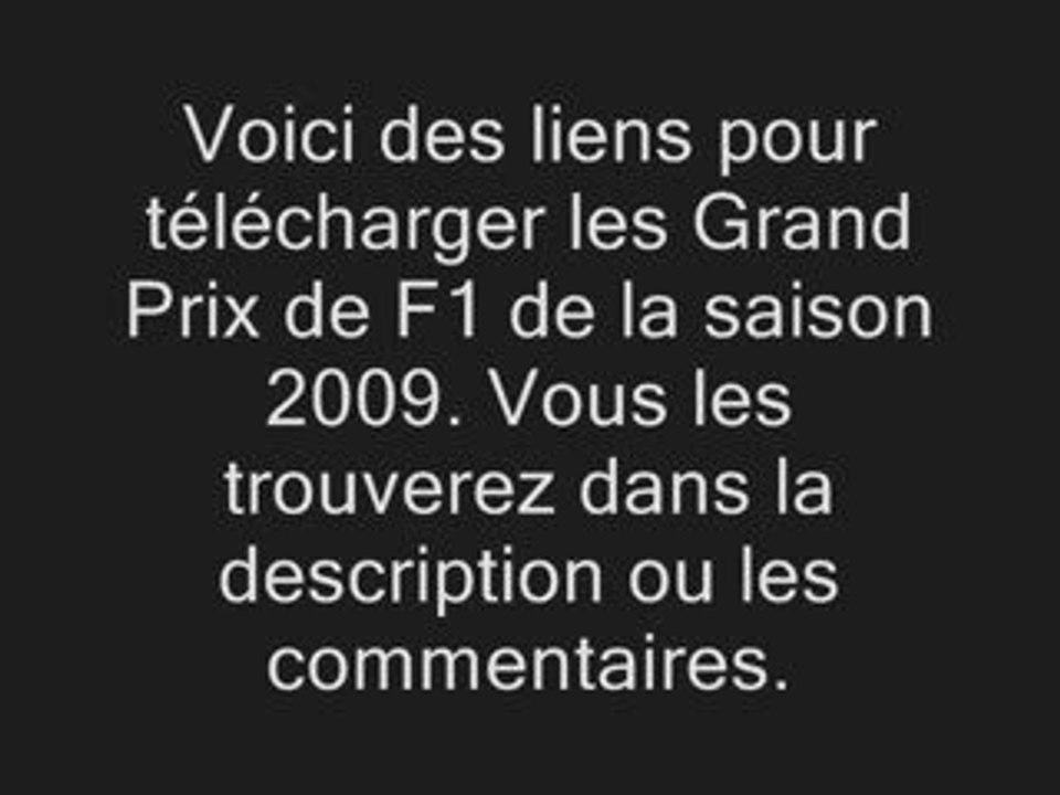 Grand Prix de F1 2009