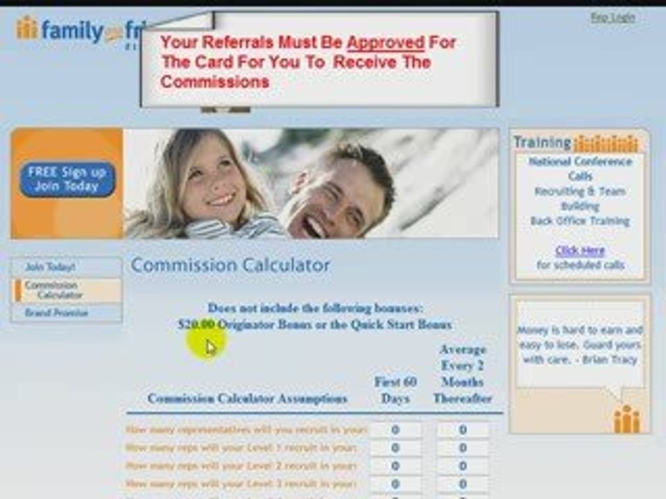 Family and Friends Financial - 100% Free Home Business!