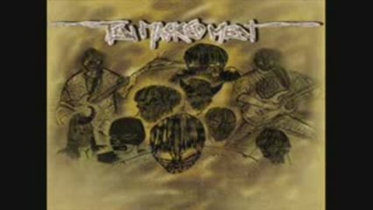 Ten masked men message in a botle metal cover