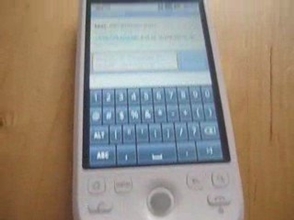 HTC Magic sous Android : SMS