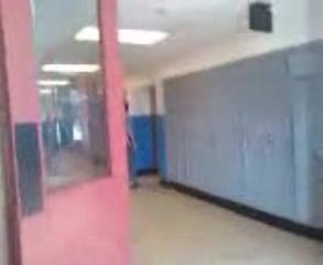 Kid Kicks Classroom Door