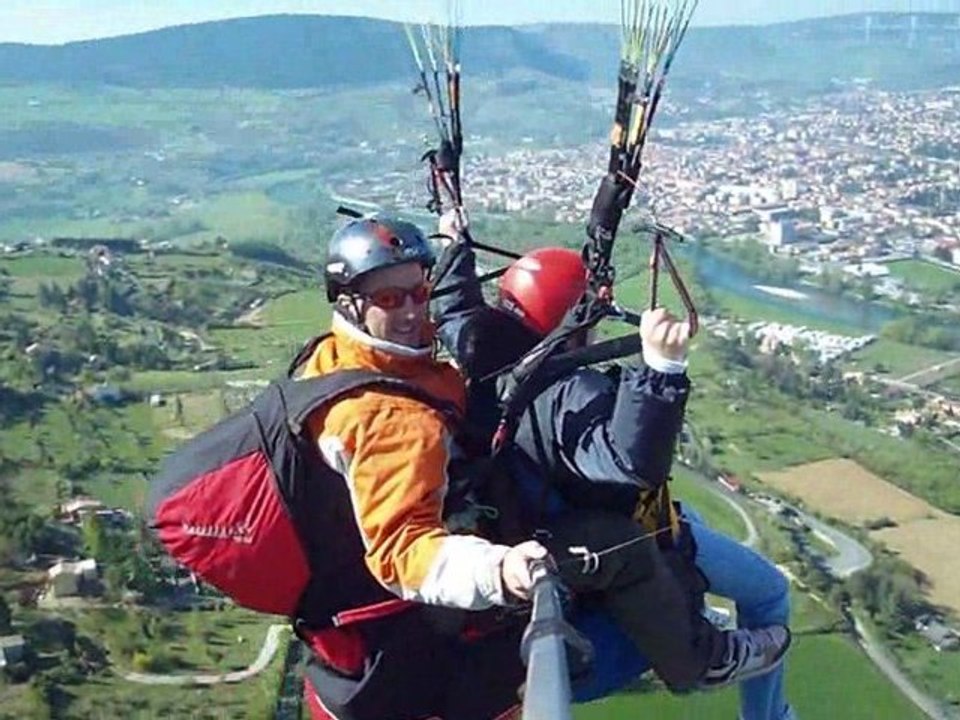 vol en  biplace  parapente